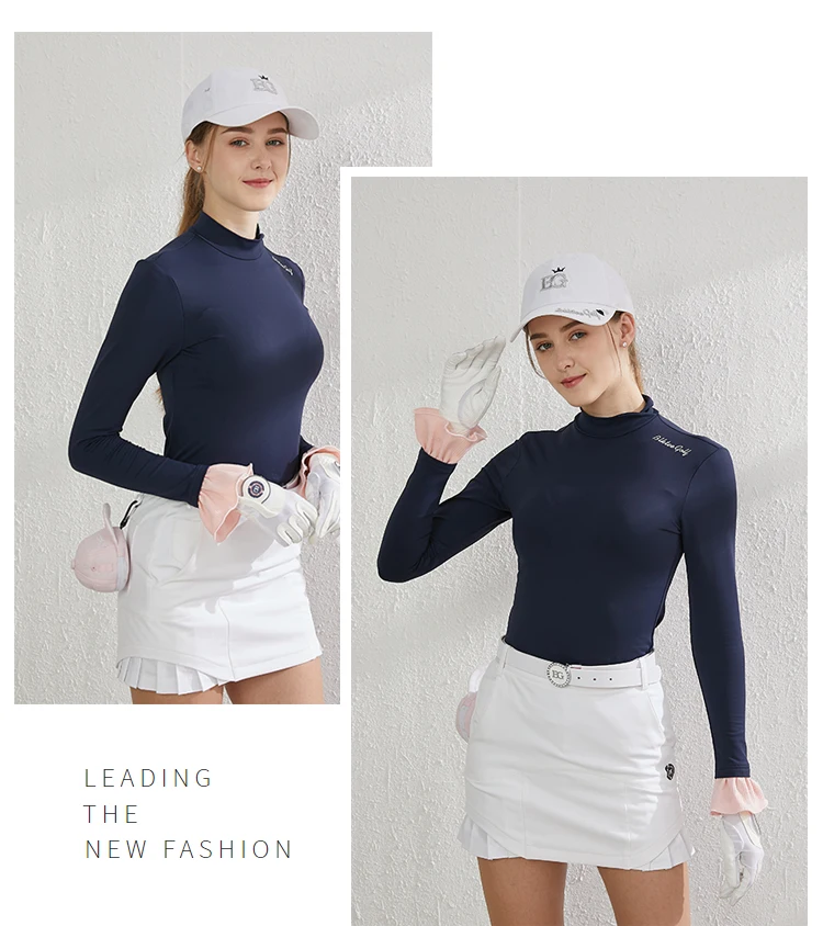 Blktee женская спортивная рубашка для гольфа BG19059 женская рубашка для гольфа осенняя одежда для гольфа
