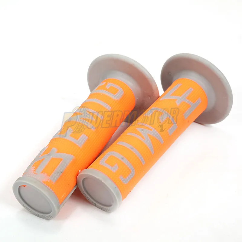 Новая горячая ручка MX Grip EMIG Grip для мотоцикла KLX CRF Dirt Pit Bike резиновый руль Twist Grip для геля GP - Цвет: Orange-Grey