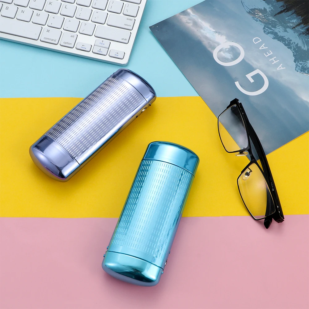 1 шт. унисекс превосходный Алюминиевый Чехол для очков жесткий металлический