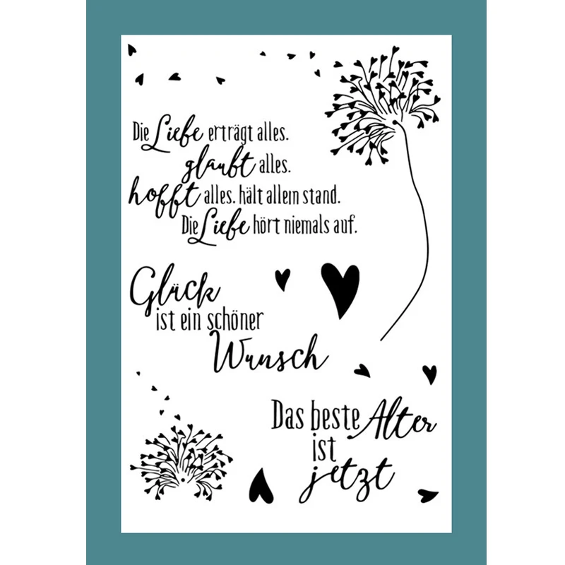 

ZATWBS Romantic love Clear Stamps For DIY Scrapbooking/Card Making/Album Decorative Rubber Stamp Crafts