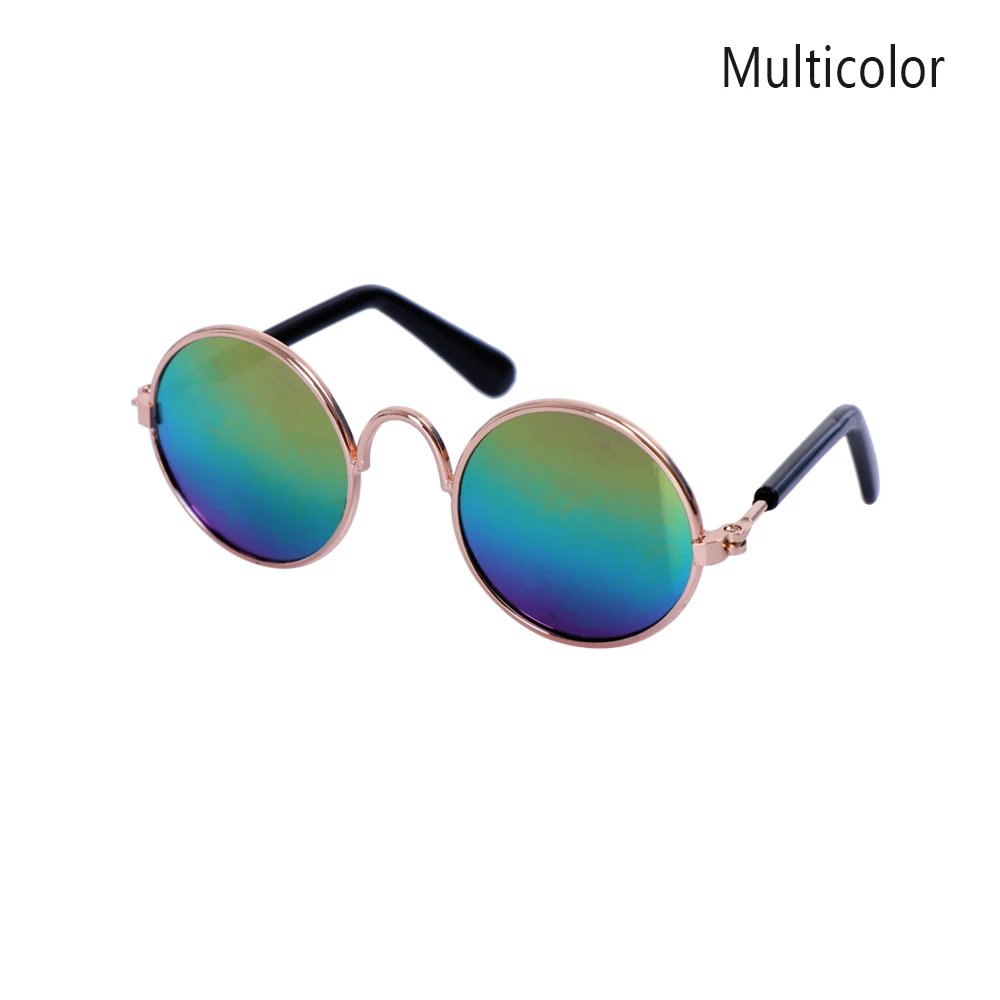 Multicolor 1 шт. модные милые собака и кошка очки солнцезащитные очки ПЭТ защита глаз одеваются котенок уход фотографии реквизит аксессуары для домашних животных - Цвет: Multicolor