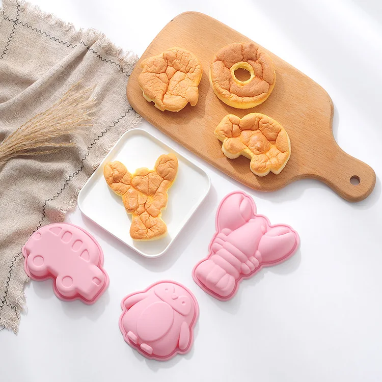 

Cute Cartoon Silicone Mold Cake Chocolate Candy Sugar Sweet Cookie Ice Cube Baking Molds DIY Homemade Bakeware Tools