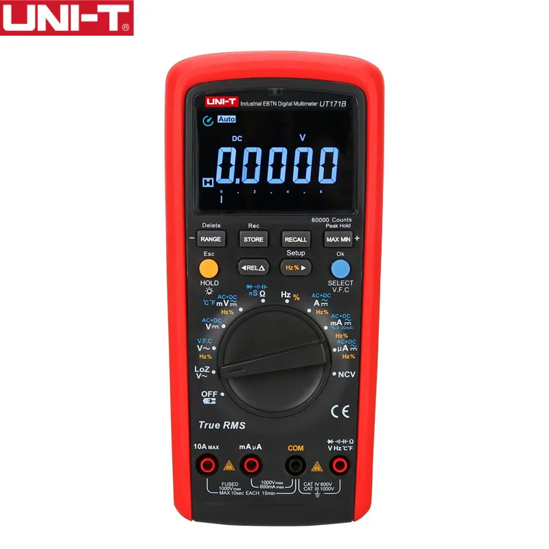 

UNI-T UT171B True RMS Digital Multimeters Original Measure Multimeters 60K Counts Resistance Tester LED Display Handheld