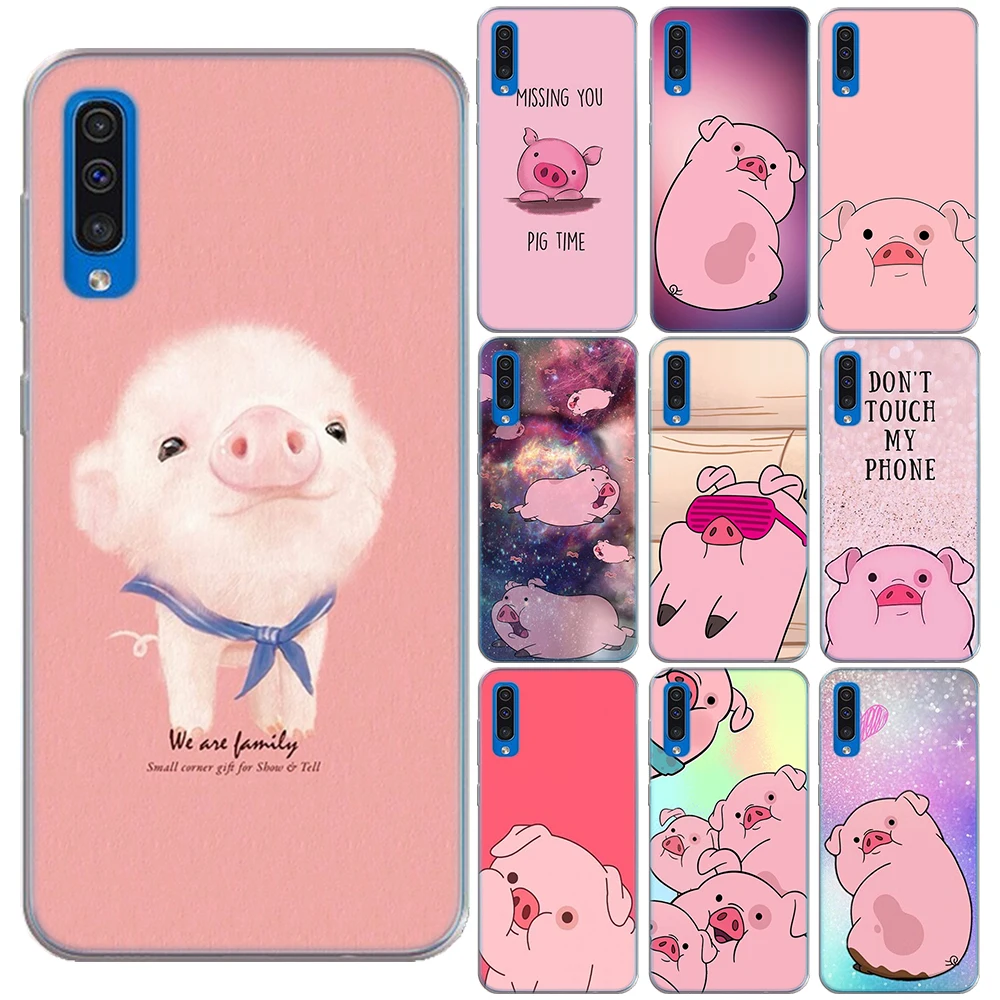 С изображением мультипликационной свинки кролик пары силиконовый чехол Обложка
