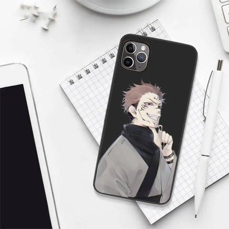 

Jujutsu Kaisen Sukuna anime Phone Case for iPhone 12 11 mini pro XS MAX 8 7 6 6S Plus X 5S SE 2020 XR