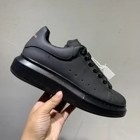 small white shoes womens 2021 new sponge cake platform increases leather breathable couples leisure outdoor sports shoes