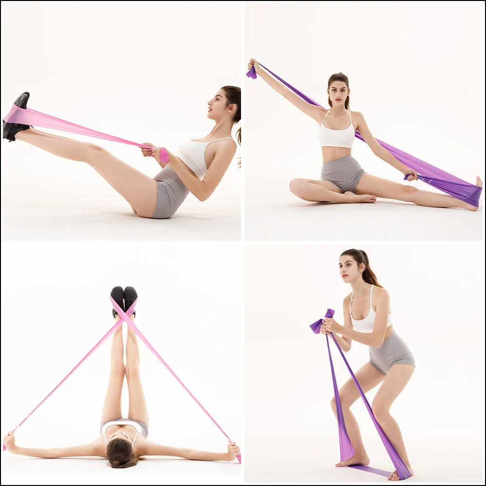 

Портативная эластичная лента для йоги, эластичная резиновая петля для упражнений, фитнеса, пилатеса, силовых тренировок