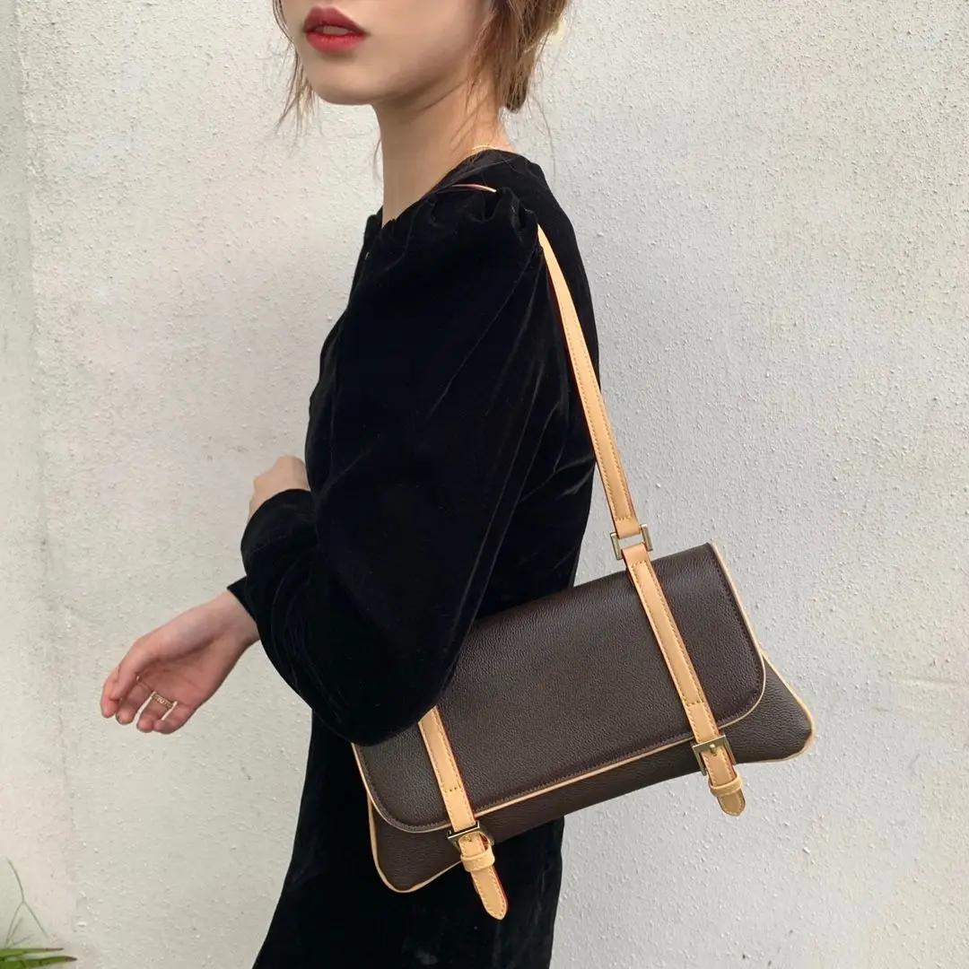 

Women Casual Underarm Bag Female Design Retro Shoulder Baguette Bags Ladies Elegant Fashion Handbag New Trendy All-match Pouch
