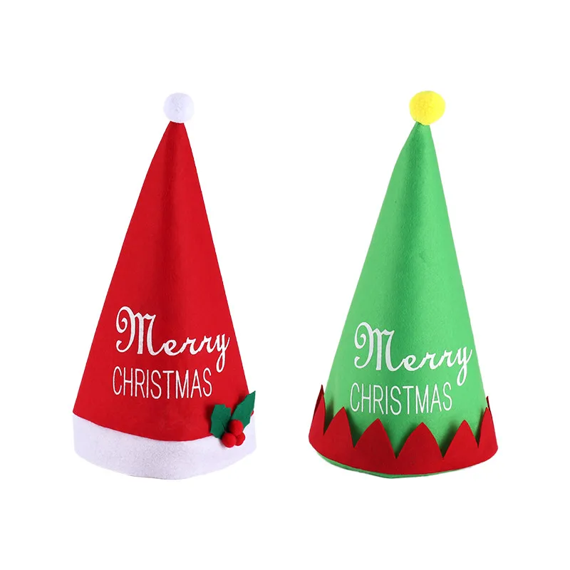 

Christmas Santa Claus, Home Decorations and Costume Accessories for Festive Party and Celebrations, Green/ Red