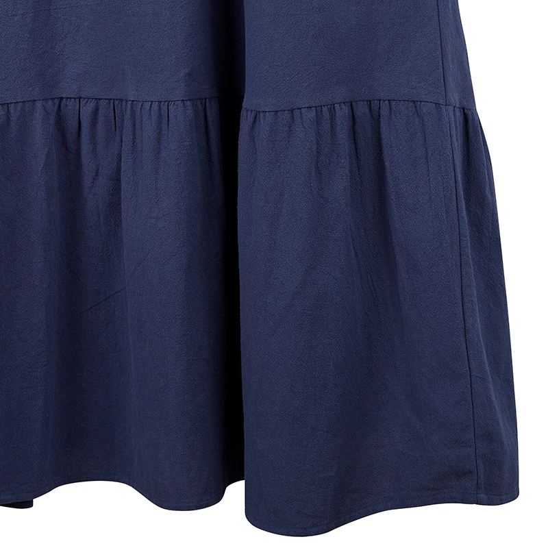 

2021 Fall Trumpet Sleeve Loose Muslim Arab Robe Ramadan Clothing Large Size Turkish Women's Face Color Stitching Dress Dubai