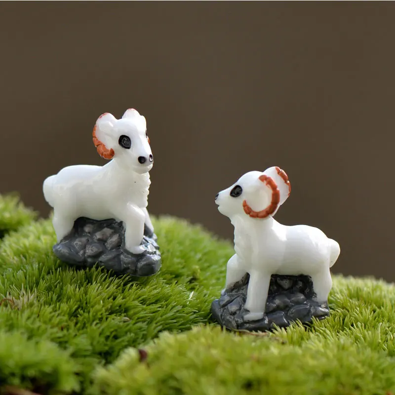 10 шт Овцы орнамент для Волшебные садовые фигурки миниатюрные рождественские