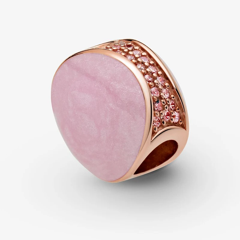 

Аутентичные 2021 новые серебряные бусины 925 пробы розовый водоворот, очаровательные, подходят к оригиналу Pandora, браслет для женщин, сделай сам,...
