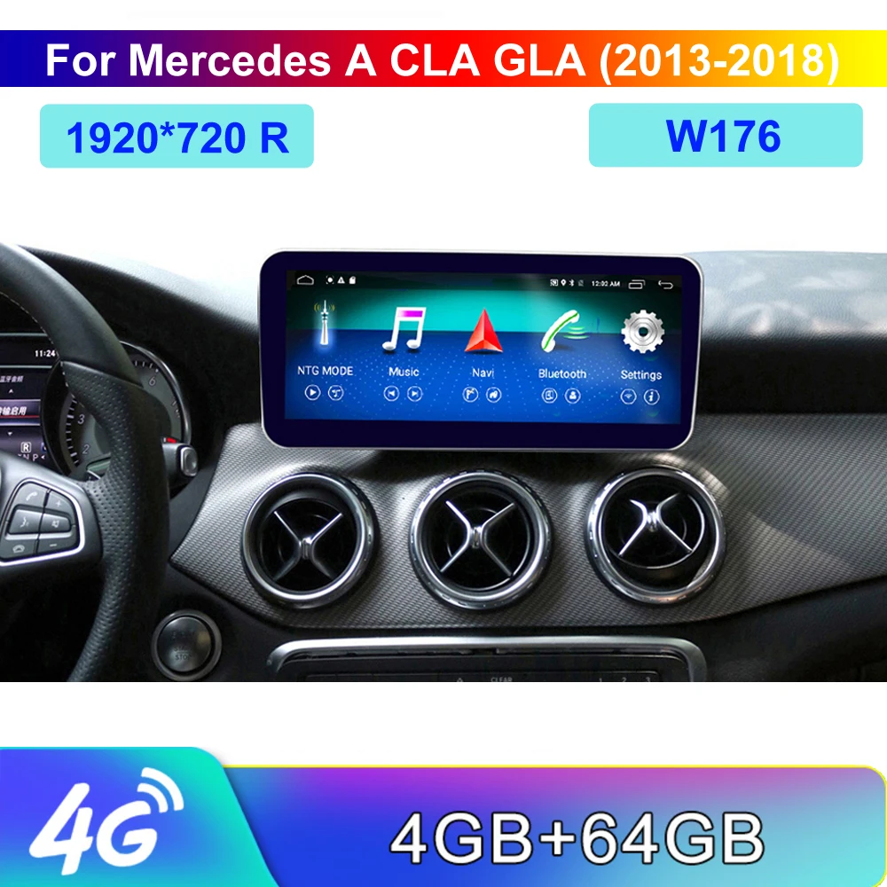 4G Ram Android 10 25 &quotдисплей с GPS навигацией Bluetooth радио Функция для Mercedes Benz CLA GLA X117 X156