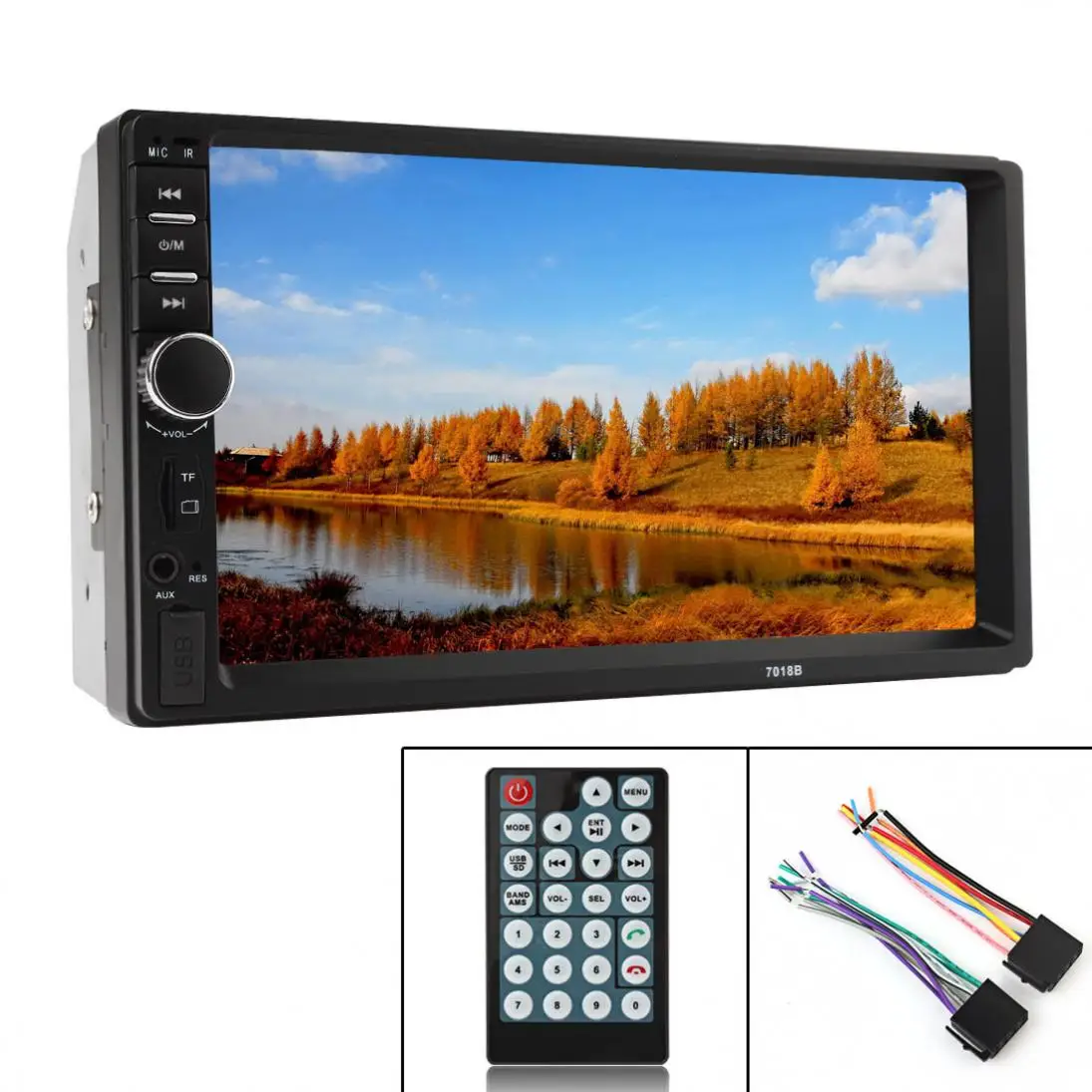 Car 7018B 2DIN 7 Inch Bluetooth Audio In Dash Touch Screen Stereo MP3 MP5 Player USB New | Автомобили и мотоциклы