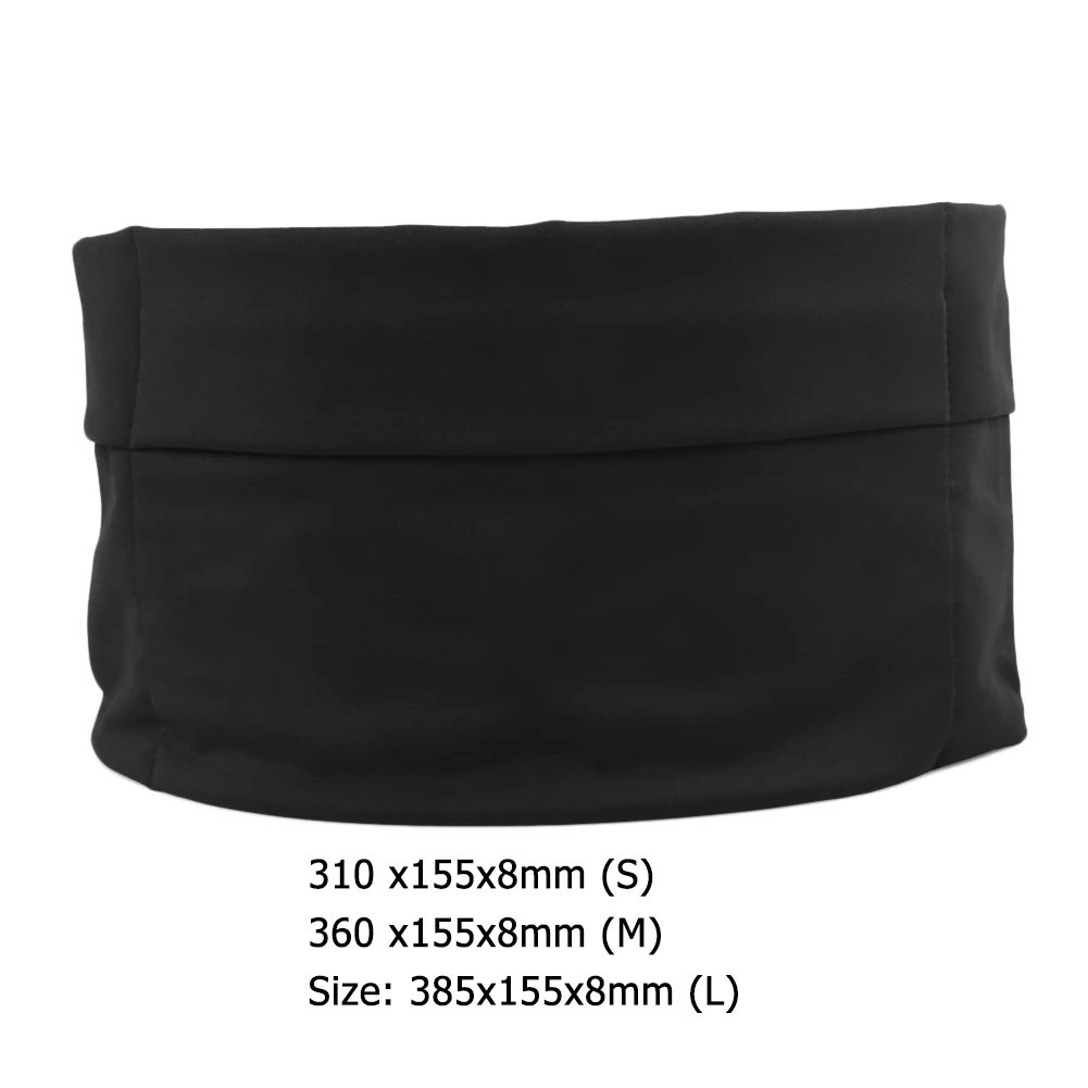 

Three Sizes Black Elastic Waist Running Bags High-capacity Phone Tablet Case Bag Pocket for Outdoor Sports Riding