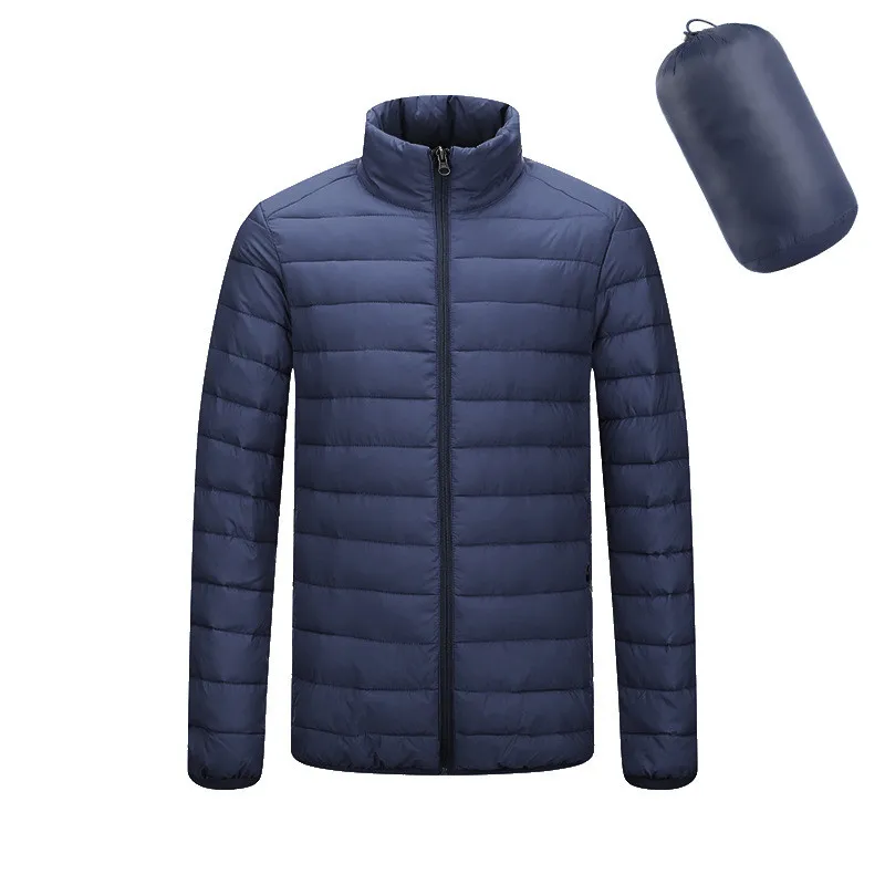 

2020 New Stand-up Collar Middle-Aged and Elderly Cotton-Padded Jacket Dad Winter Jacket Men's Light and Warm Padded Jacket Coat
