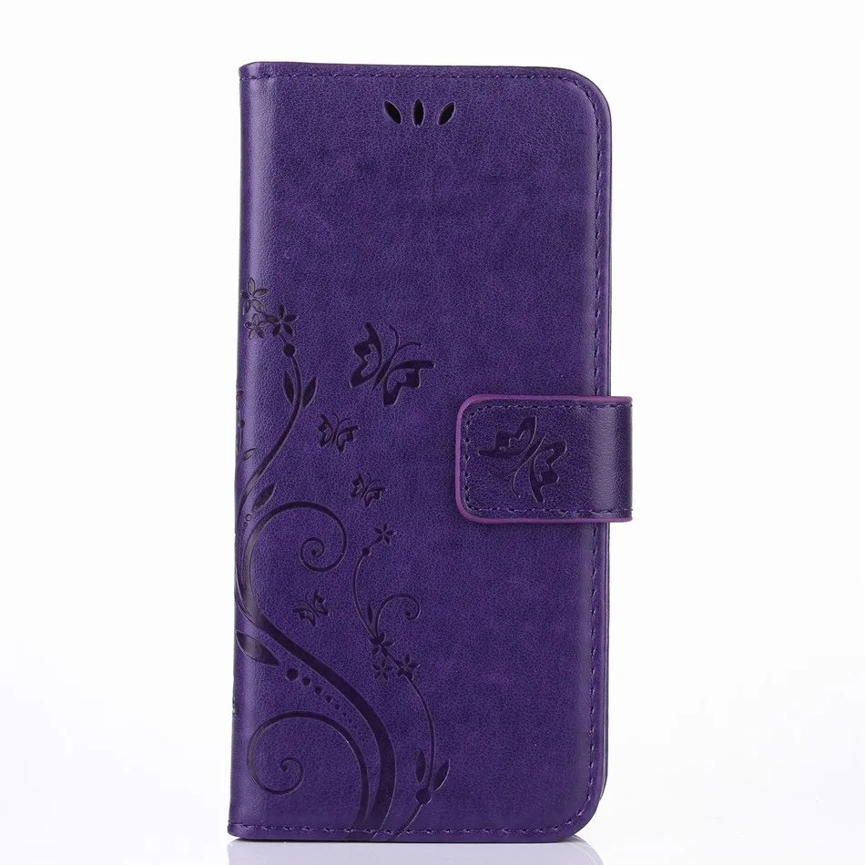 Кожаный чехол-книжка чехол для samsung Galaxy A5 A8 S9 S8 плюс S7 S6 край Note8 J3 J5 J7 A3 A5 Fundas с откидной крышкой D04Z - Цвет: Deep Purple