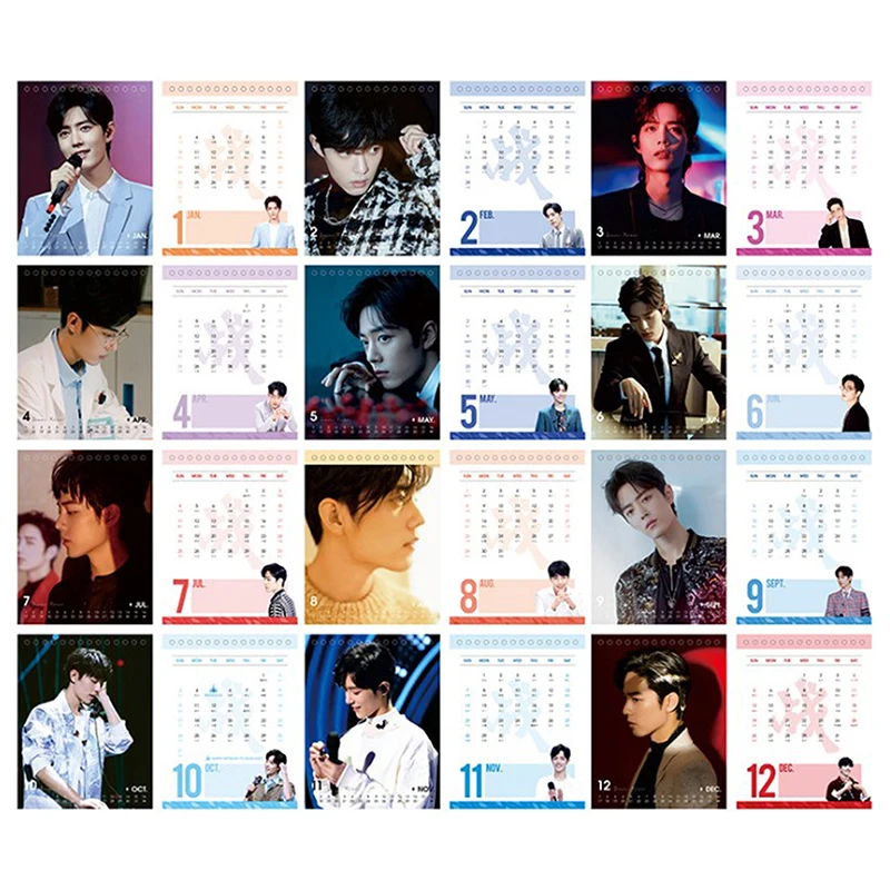 

In 2021, The New Wang Yibo Xiao Zhan With The Same Desk Calendar Around The Table To Collect Gifts For Assistance