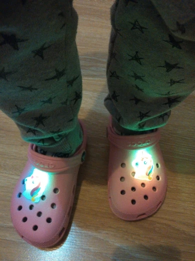 Весенние светодиодные украшения для обуви из ПВХ божья коровка единорог Сова