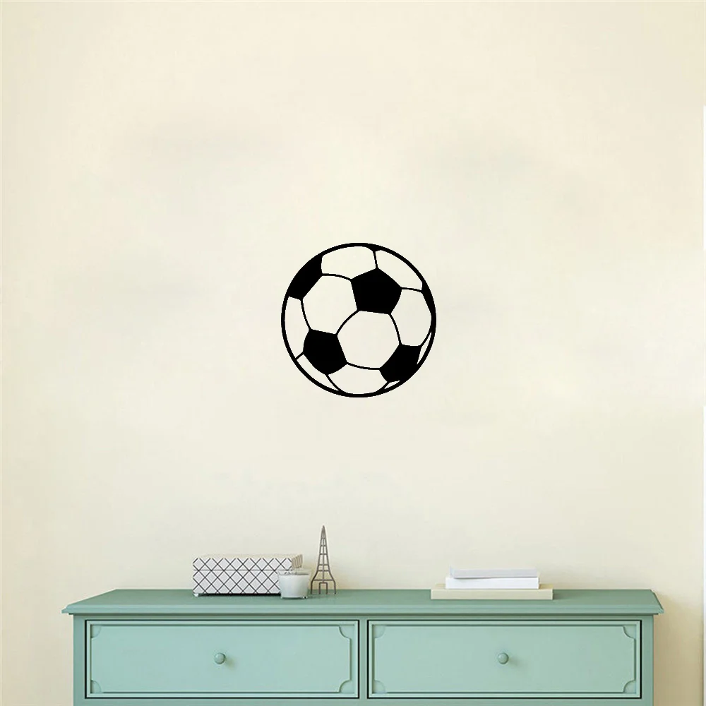 

Football Custom Name Of Soccer Wall Sticker For Kids Room Decoration Boys Children Room Decor Vinyl Decal Removable Mural Decals