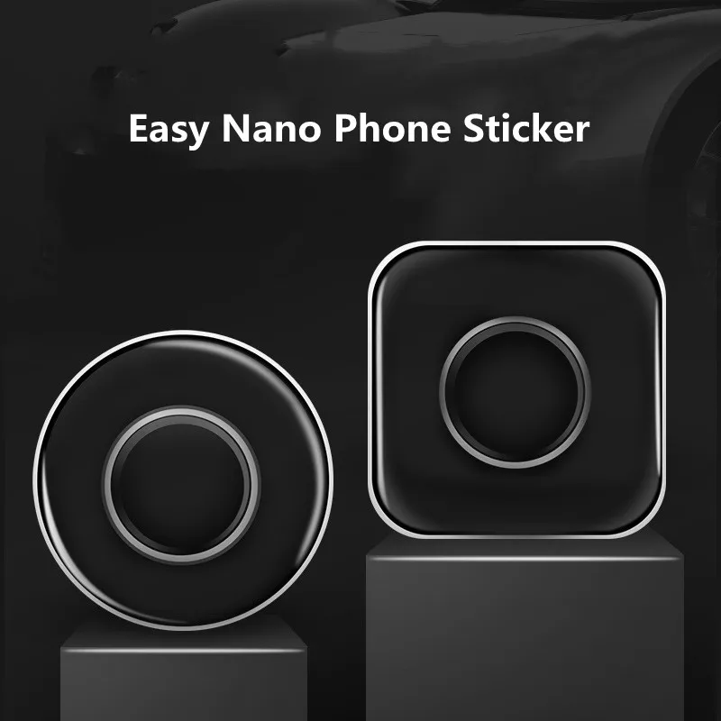 

Easy nano stickers car phone holder black technology car support frame suction cup navigation