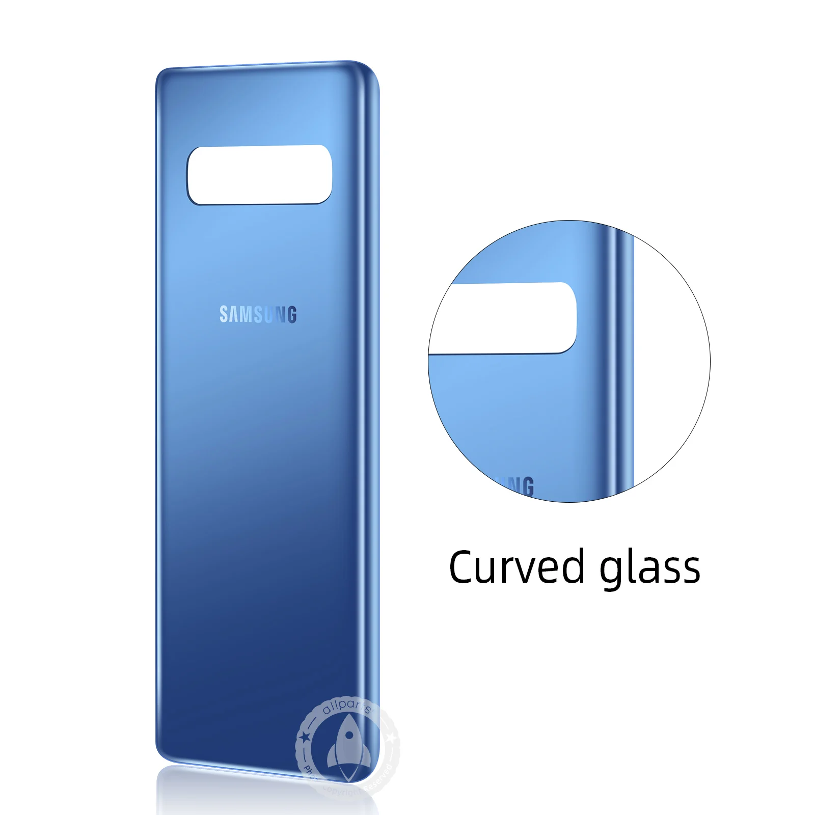 Оригинальная сменная батарея задняя крышка дверное стекло для samsung S10+ Корпус S10 Plus SM-G9750 задняя крышка чехол стеклянная задняя крышка