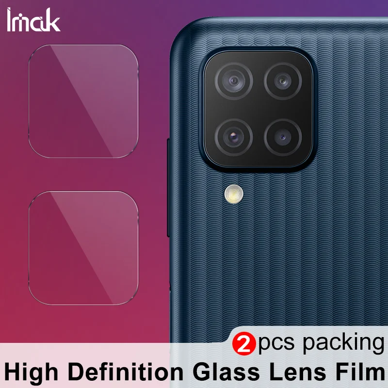 

For Samsung Galaxy M12/ F12 Camera Tempered Glass Protector Film IMAK 2PCS Phone Camera Lens Protector