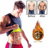 neoprene abdomen fat burning shapewear men slimming body shaper sauna vest weight loss waist trainer corrective posture corset