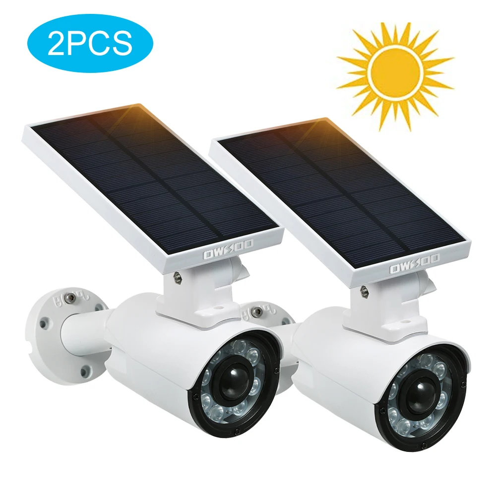 Уличные светодиодсветодиодный светильники OWSOO для видеонаблюдения на солнечной