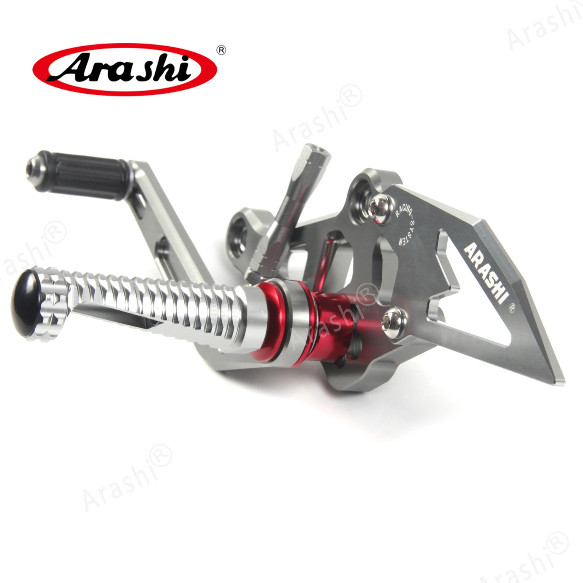 Подножка Arashi MT07 регулируемая для ног YAMAHA MT FZ 07 2014 2015 2016 2017 2018 2021|Подставки под ноги|