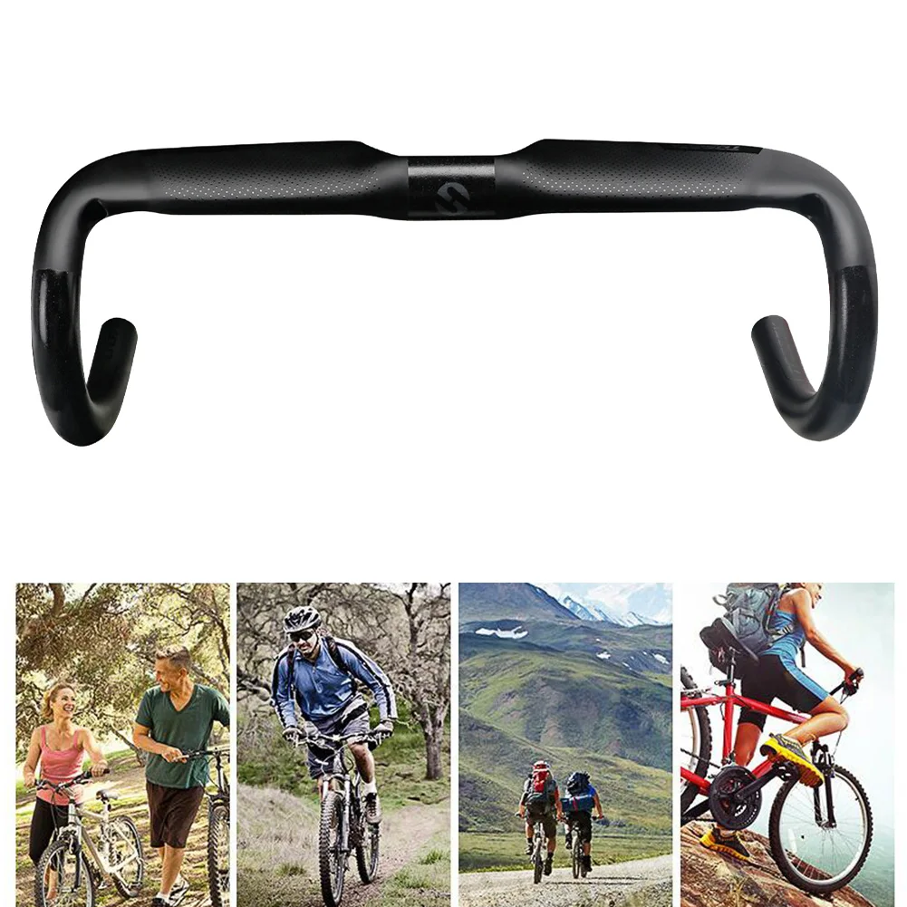 

Carbon Fiber Bicycle Handlebars MTB Road Bike 31.8*400-440mm Racing Drop Bars Mountain Bicycle Handle Cycling Parts