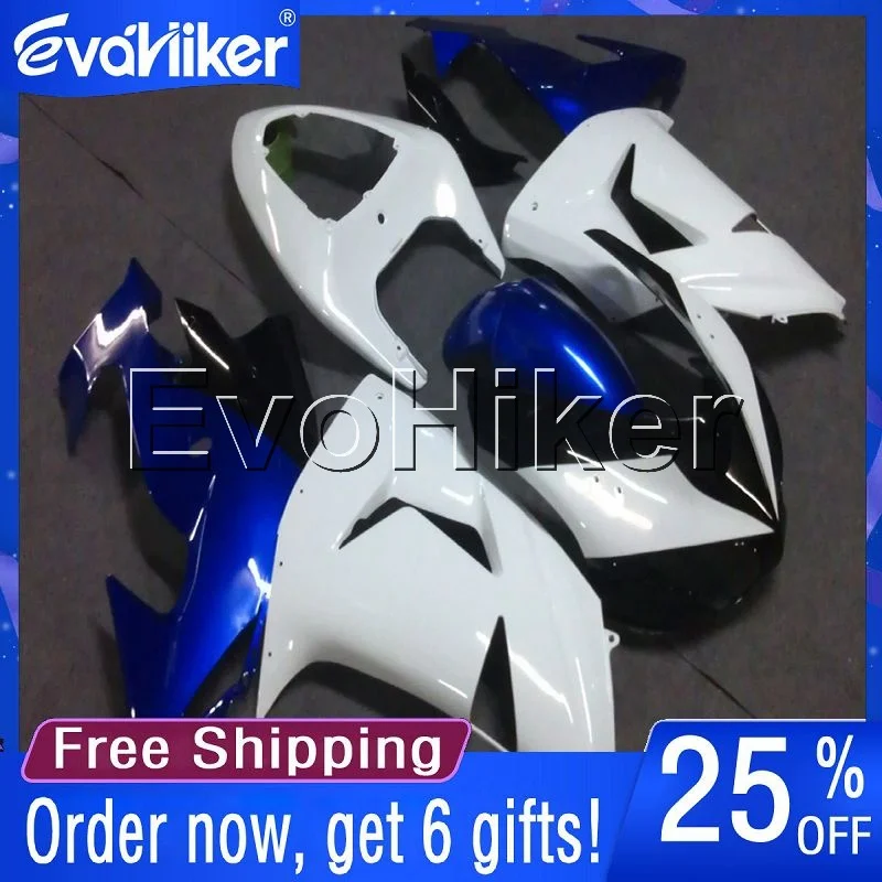 

Custom motorcycle cowl for ZX-10R 2006-2007 blue white ABS fairing motorcycle bodywork kit+gifts