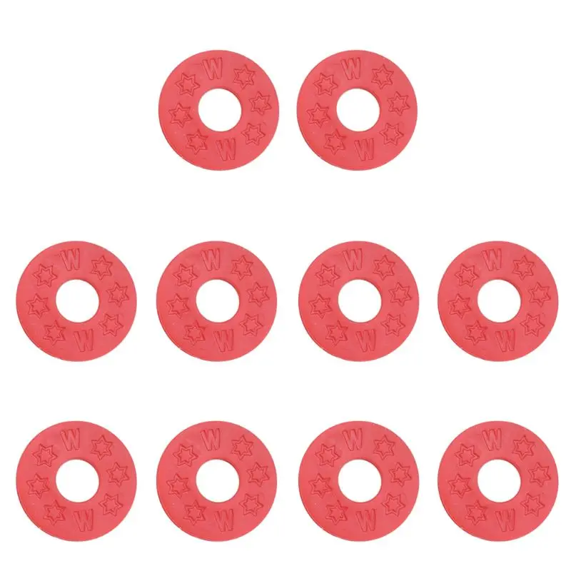 

10pcs Strap Locks Rubber Pads Washers for Acoustic Guitar Bass Parts & Accessories