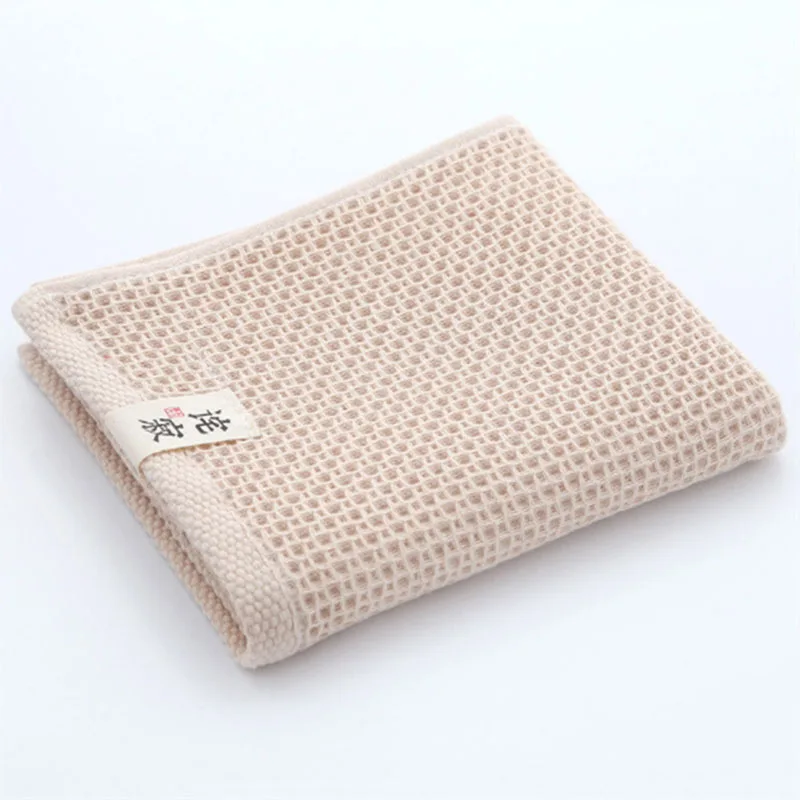 Beige Хлопковое популярное волшебное полотенце в клетку для Взрослых 33x72 см, спортивное высококачественное полотенце для рук, лидер продаж, 1 шт полотенце для лица в ванную комнату - Цвет: Beige