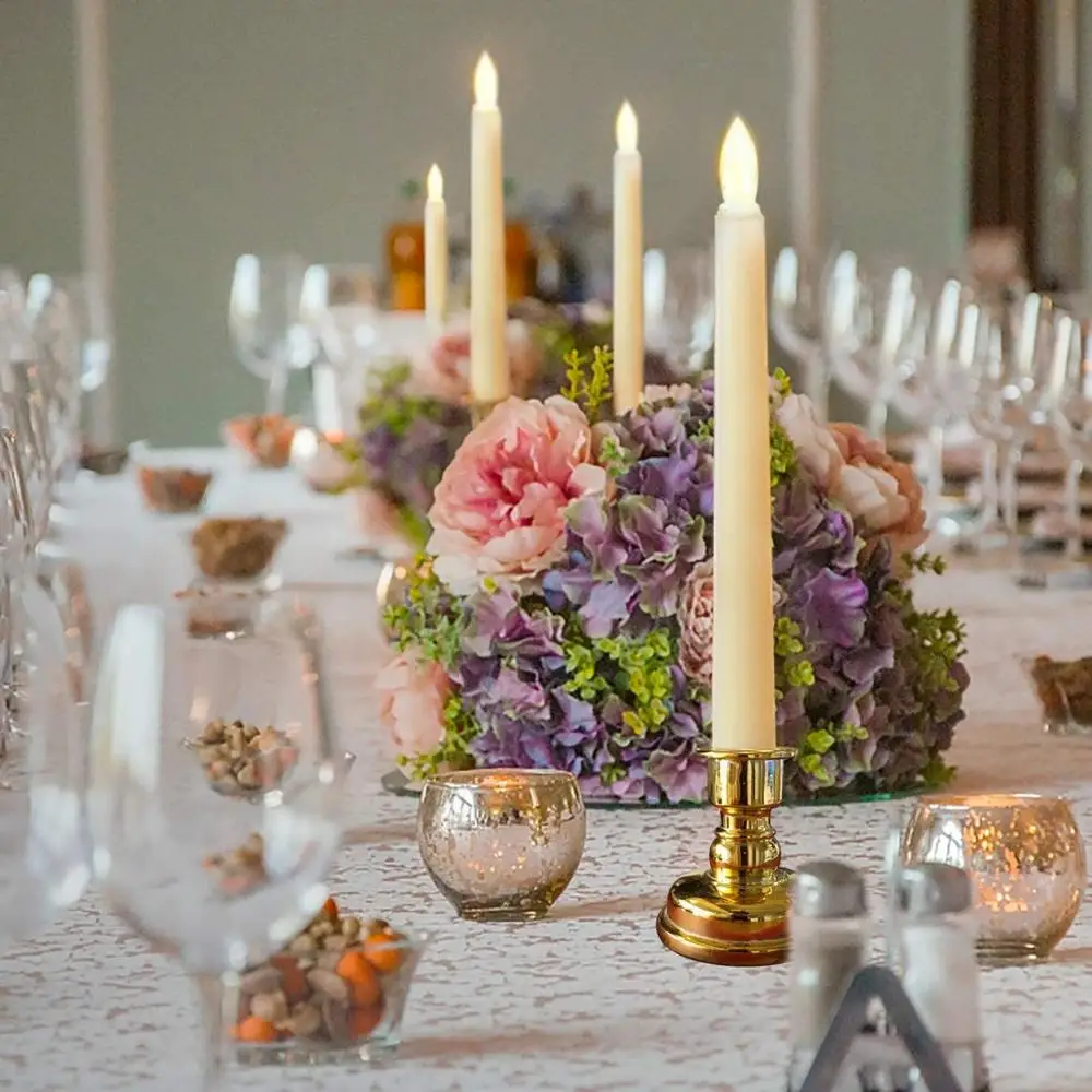 Светодиодный окна Свеча светильник s Батарея работает беспламенные Свечи с базы