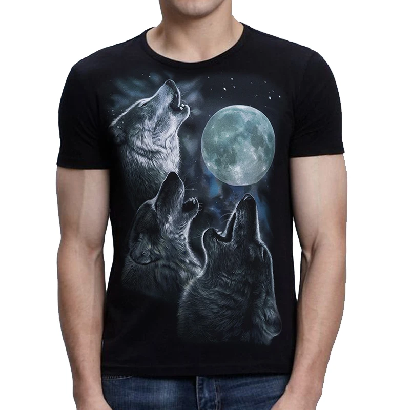 Новый 2020 3D забавная футболка для мужчин с изображением животных брендовый костюм