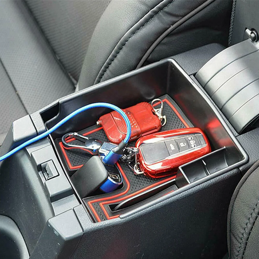 

Replacement Car Storage Box Mats Plastic Armrest Center Console Non-slip