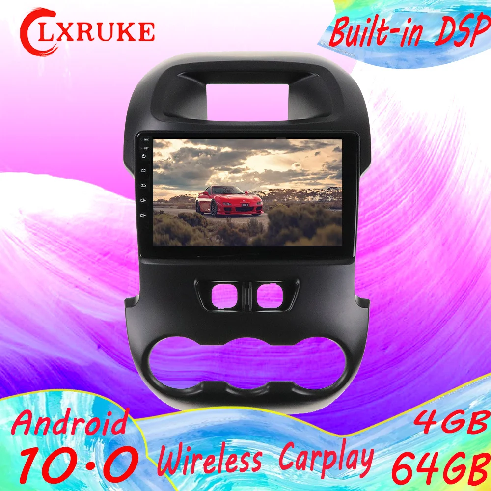 

Автомагнитола для Ford Ranger/F250 2011-2014, Android 10, 64 Гб ПЗУ, радио, DVD, видео, GPS-навигация, Wi-Fi, задняя камера, аудио, стерео