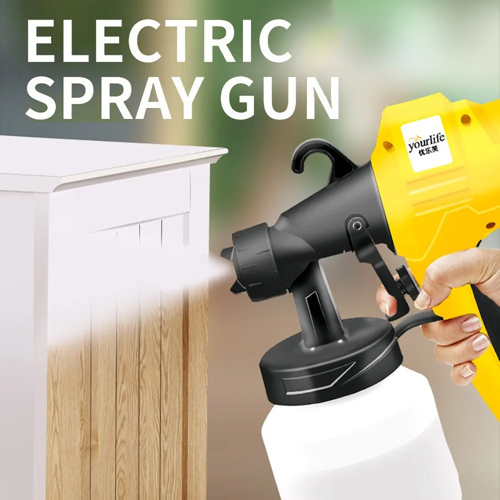 Electric Spray Paint Gun 400W 8000ML Oil High Pressure Spray Paint Tool Electric Spray Gun Plus Line EU Plug Spray Painting Tool