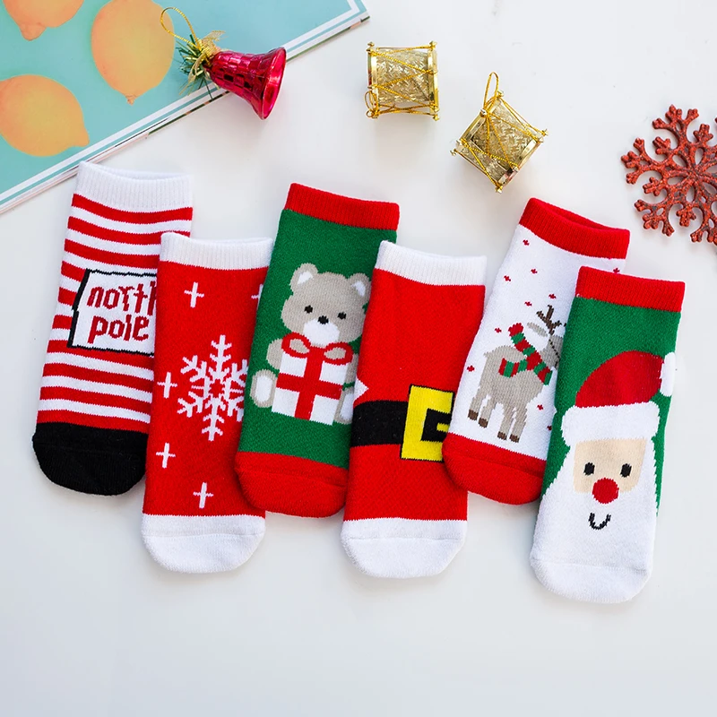 1pair Christmas Gifts for Kids 25*8cm Socks Women's New Year Stockings | Мать и ребенок