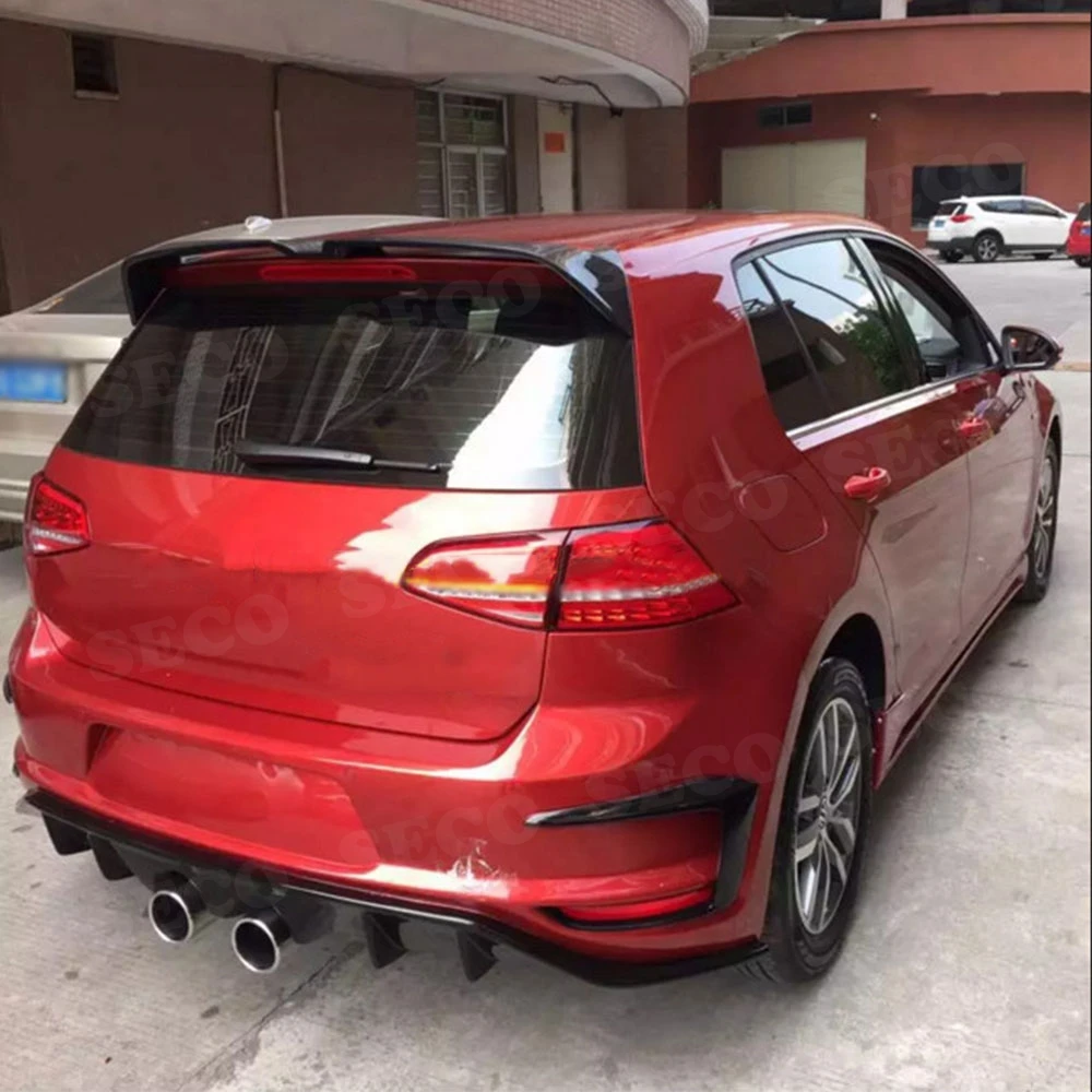 MK7 7,5 углеродное волокно задний спойлер на крышу для VW Golf 7 7,5 VII MK7 стандарт GTI R- FRP O стиль задний багажник крылья