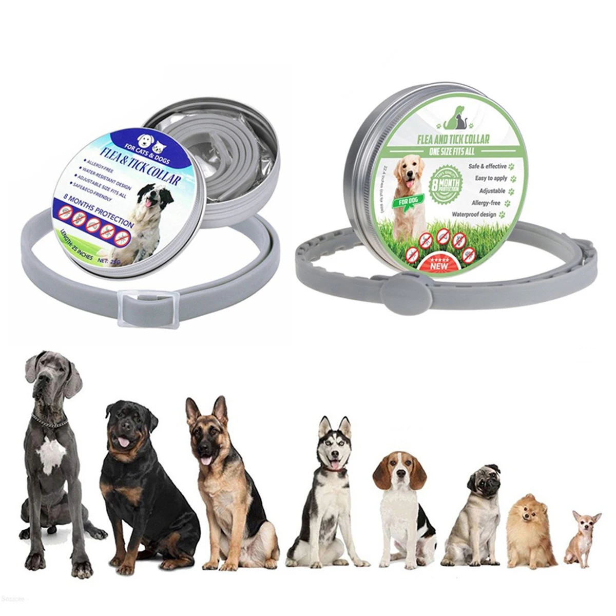 Ошейник для собак аксессуар защиты от комаров | Дом и сад