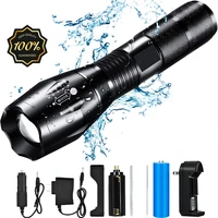 zk20 8000lm powerful waterproof led flashlight portable led camping lamp torch lights lanternas flashlight