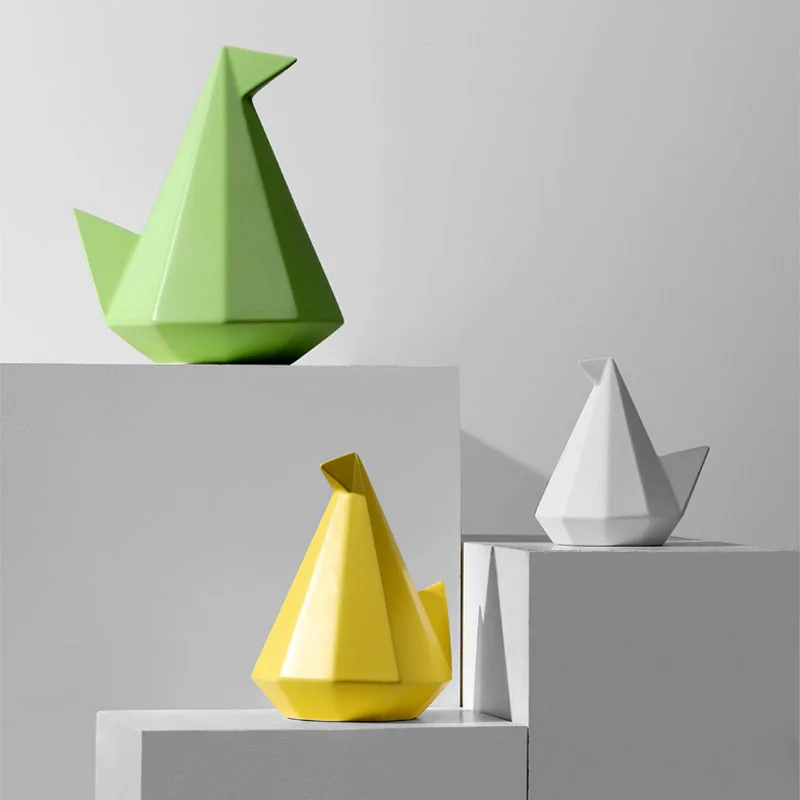 Креативное керамическое украшение в виде птицы освещение роскошное для дома