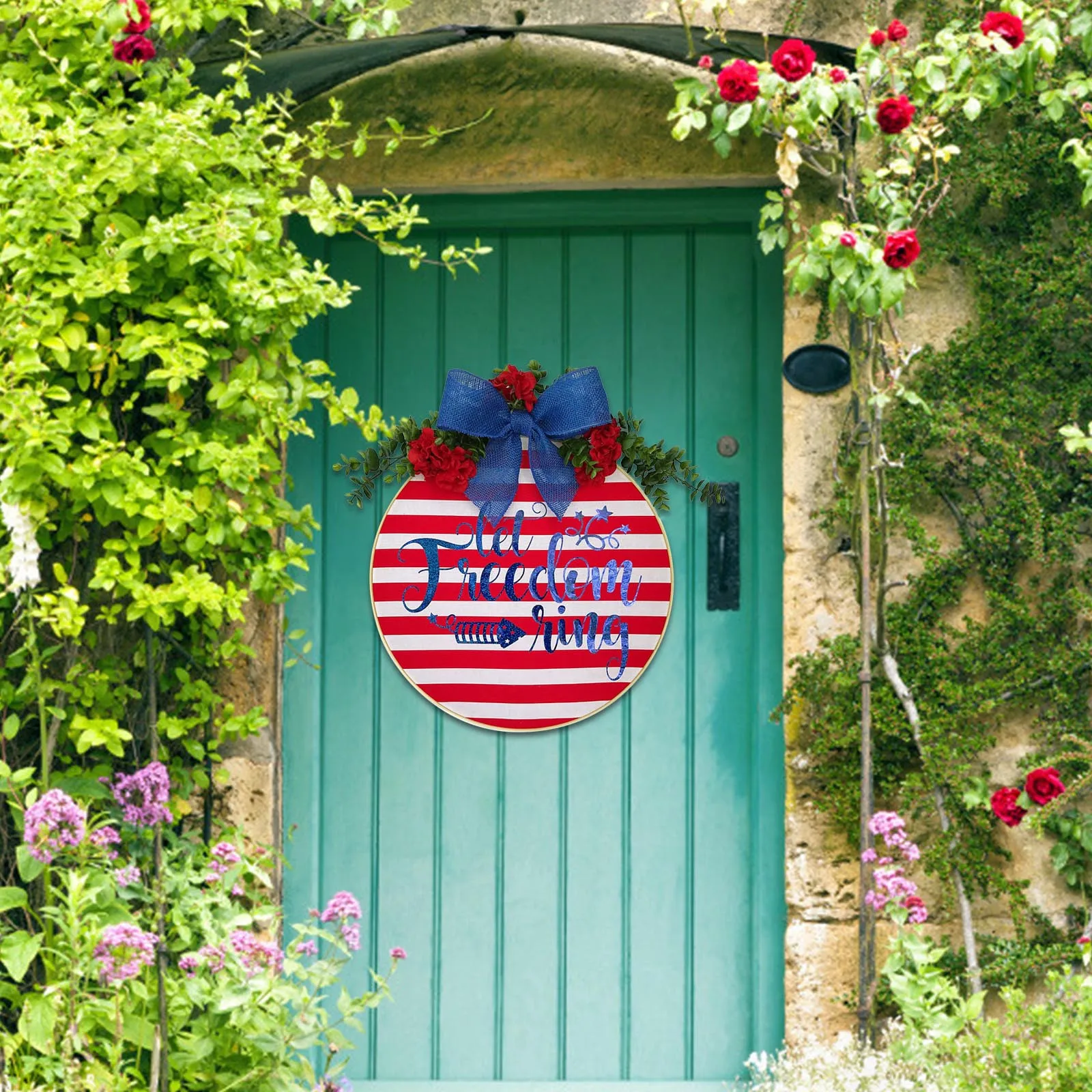 

Door Decor Independence Day Door Decor Accessories Welcome Sign Decorative Wall Decor Hanging Home Garden Decoration Home Decor