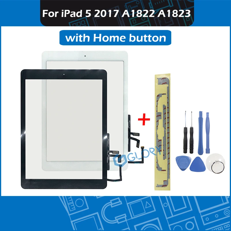 Новый сенсорный экран A1822 A1823 для iPad 5 го поколения 2017 панель дигитайзера Переднее