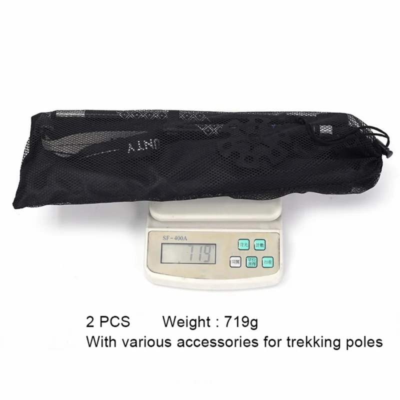 

2pcs Hiking Walking Sticks Aluminum Trekking Pole Ultralight Camping Hiking Foldable Walking Pole Telescopic Crutches
