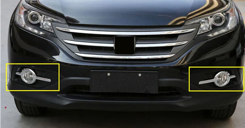 Для Хонда сrv CR-V 2012 2013 2014 2 шт. ABS яркий хром внешний передние противотуманные фары