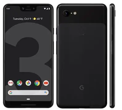 Google Pixel 3, 5,5 дюймов, четыре ядра, 4 Гб ОЗУ, 64 ГБ, 128 Гб ПЗУ, Snapdragon 845, отпечаток пальца, смартфон на Android, быстрое зарядное устройство - Цвет: Черный
