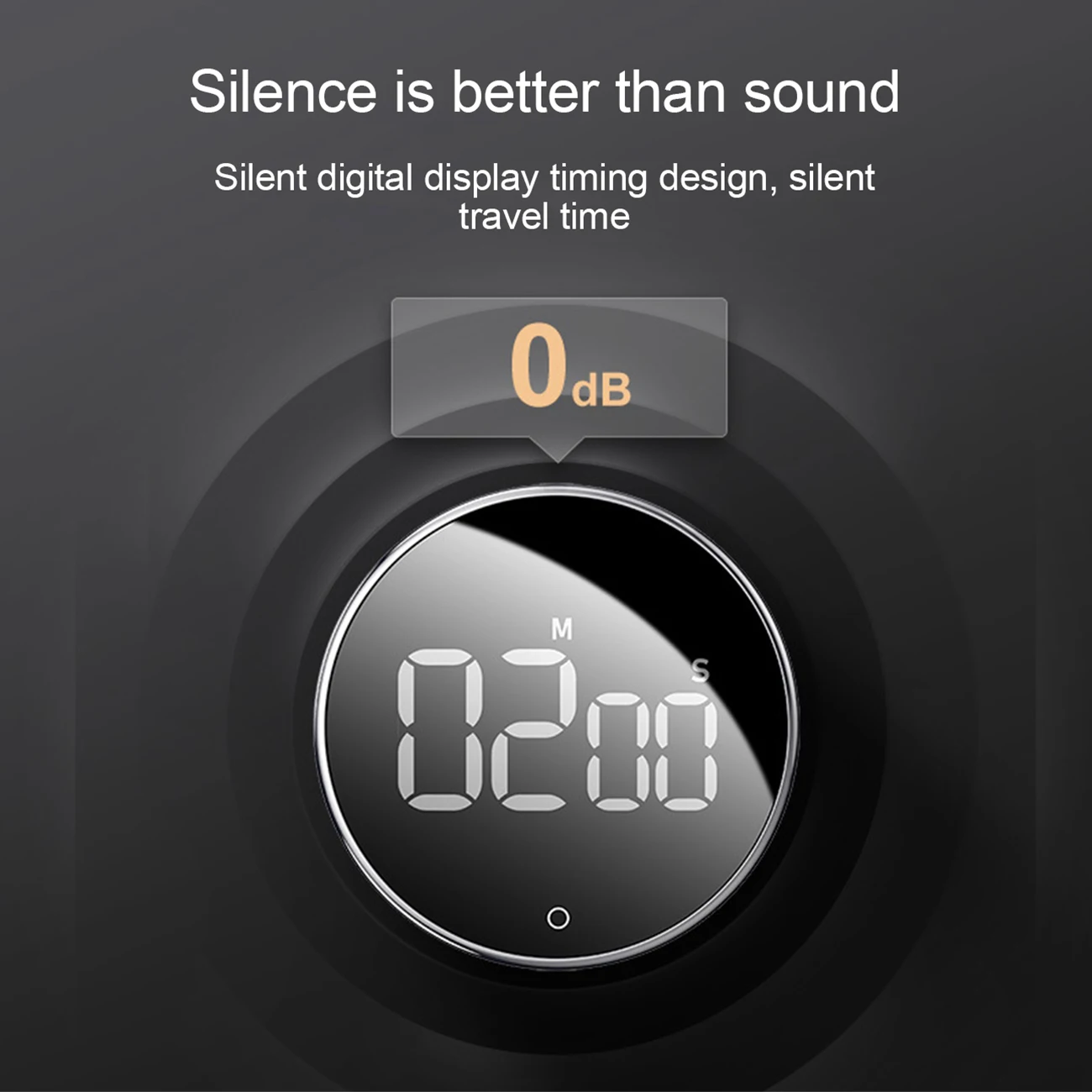 

Magnetic Digital Timer For Cooking Shower Study Stopwatch LED Counter Alarm Clock Manual Electronic Countdown Kitchen Timer